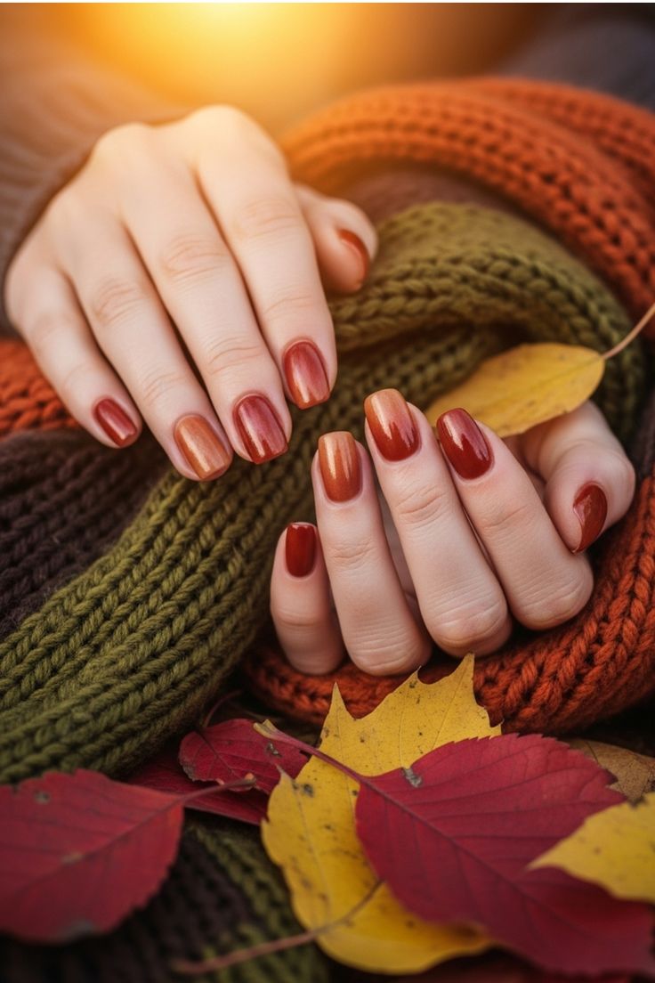 لاک ژل شرابی و خردلی