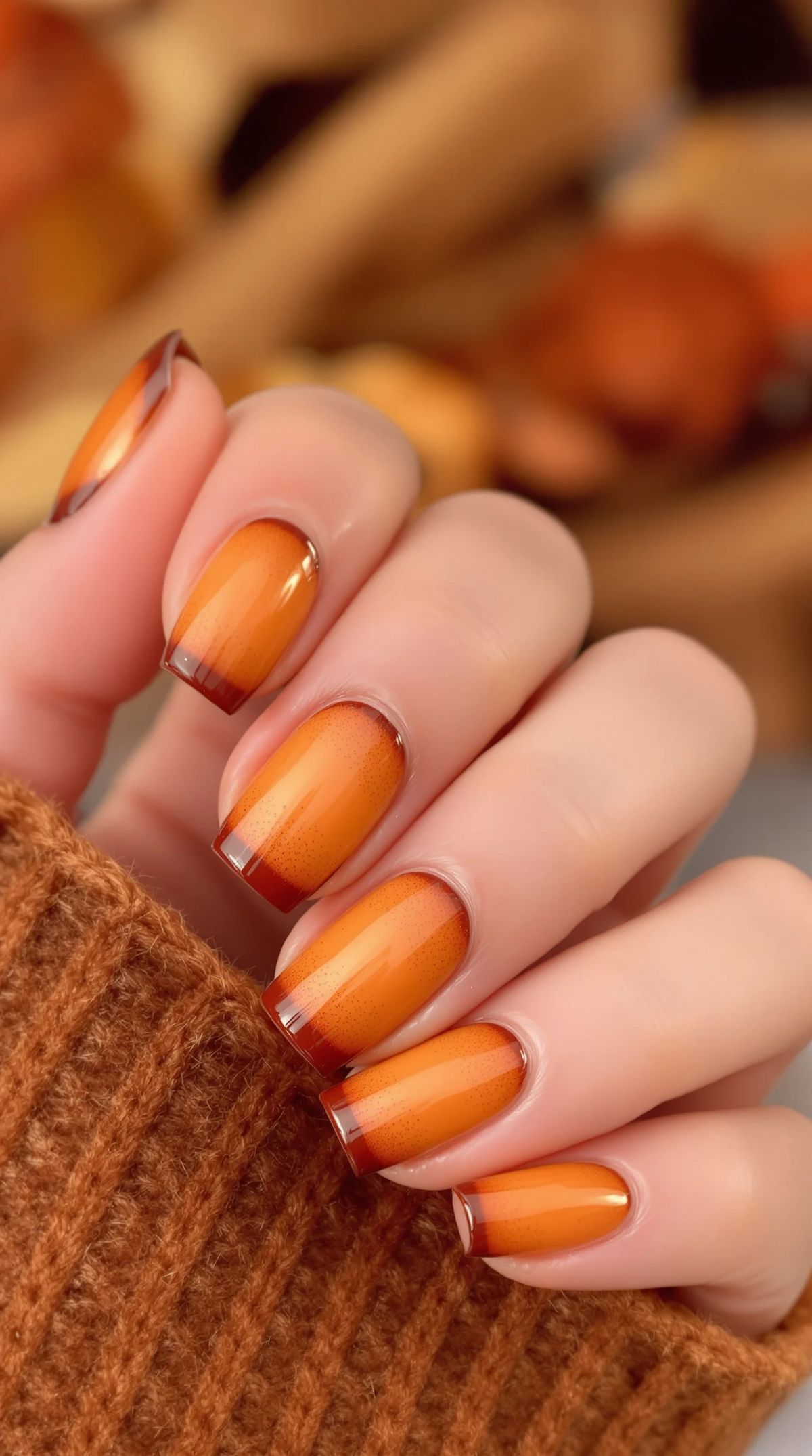 لاک ژل شرابی و خردلی