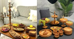 ظروف چوبی مینیمال و مدرن و خاص