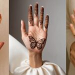 نقش حنا ساده دخترانه