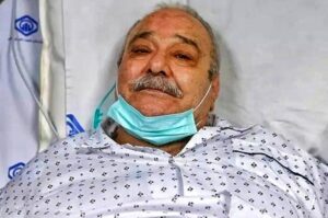 محمد کاسبی در بیمارستان