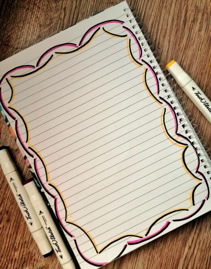 نقاشی دفتر مشق دخترانه