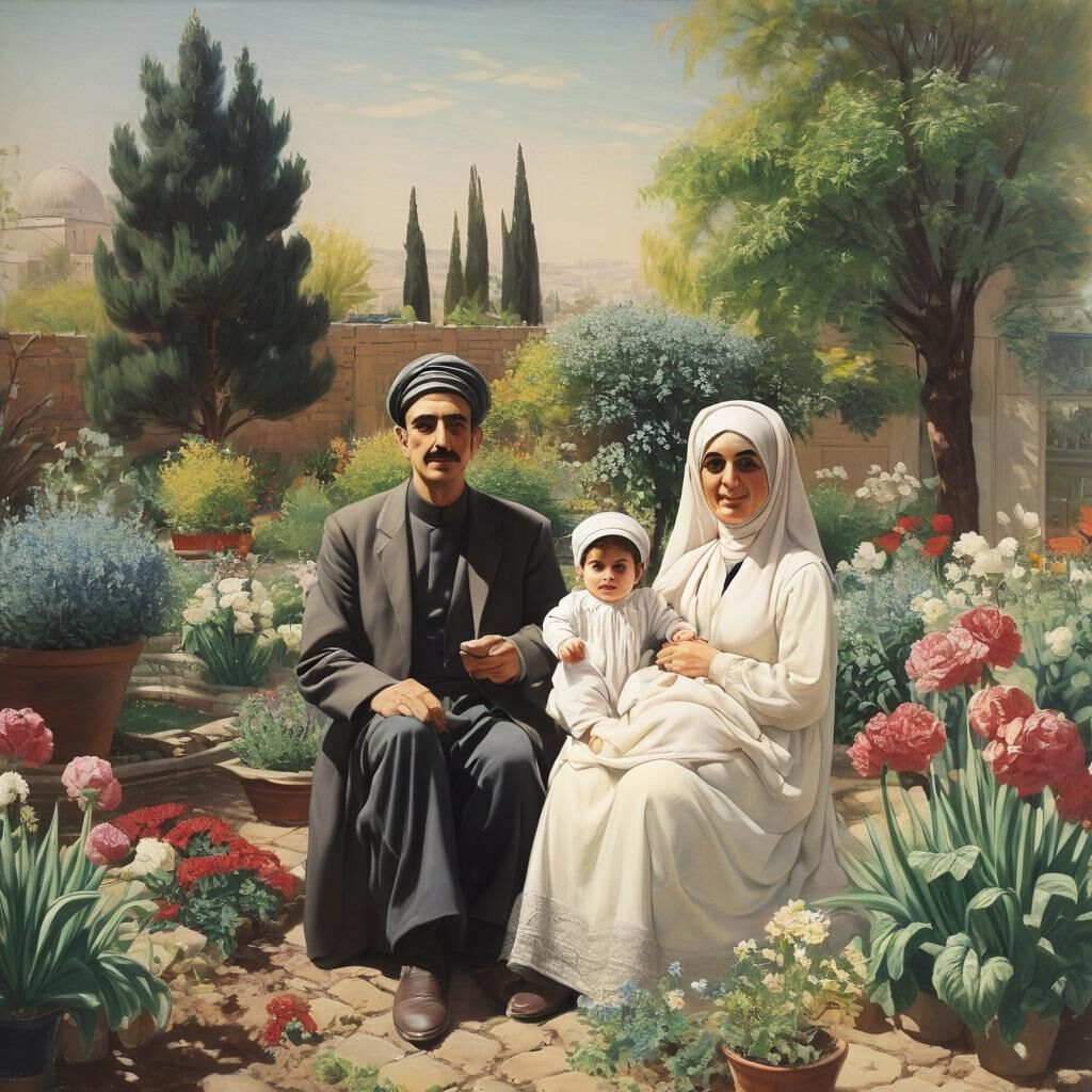 عکس حافظ و خانواده اش 