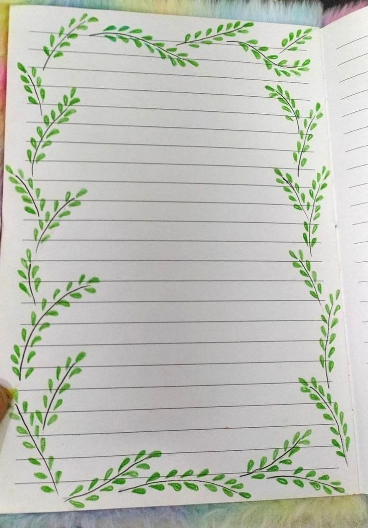 نقاشی دفتر مشق دخترانه