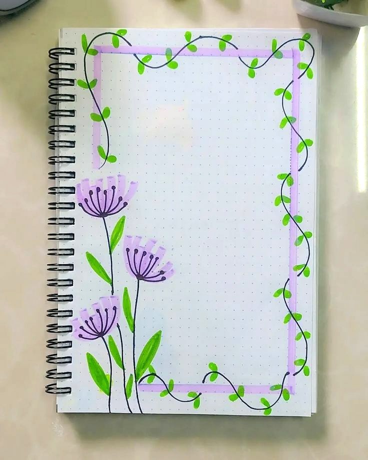 نقاشی دفتر مشق دخترانه