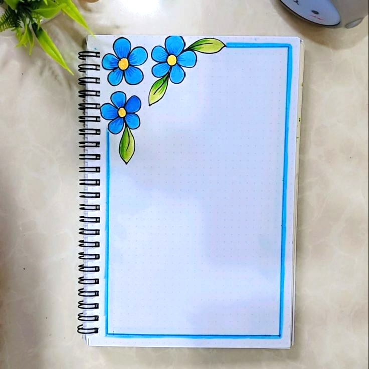 نقاشی دفتر مشق دخترانه