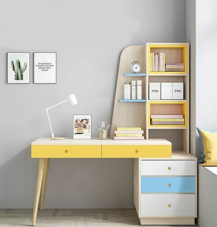 مدل میز تحریر و مطالعه کوچک برای بچه ها - تاشو - کتابخانه دار و مینیمال