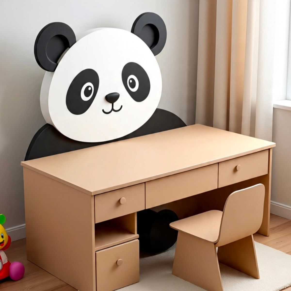 مدل میز تحریر و مطالعه کوچک برای بچه ها - تاشو - کتابخانه دار و مینیمال