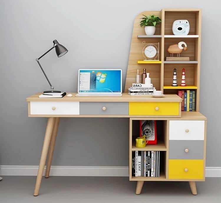 مدل میز تحریر و مطالعه کوچک برای بچه ها - تاشو - کتابخانه دار و مینیمال