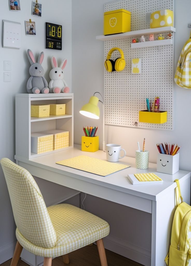 مدل میز تحریر و مطالعه کوچک برای بچه ها - تاشو - کتابخانه دار و مینیمال