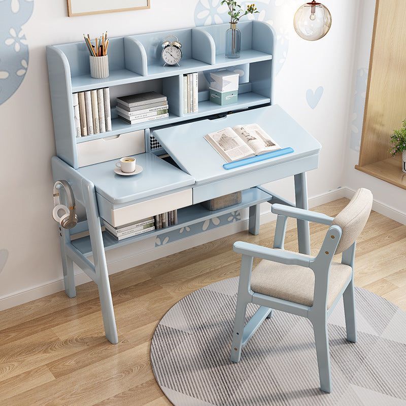 مدل میز تحریر و مطالعه کوچک برای بچه ها - تاشو - کتابخانه دار و مینیمال