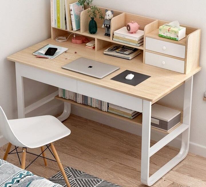 مدل میز تحریر و مطالعه کوچک برای بچه ها - تاشو - کتابخانه دار و مینیمال