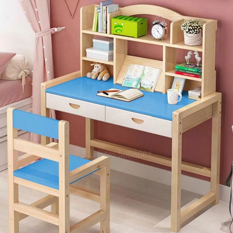 مدل میز تحریر و مطالعه کوچک برای بچه ها - تاشو - کتابخانه دار و مینیمال