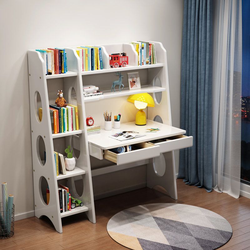 مدل میز تحریر و مطالعه کوچک برای بچه ها - تاشو - کتابخانه دار و مینیمال