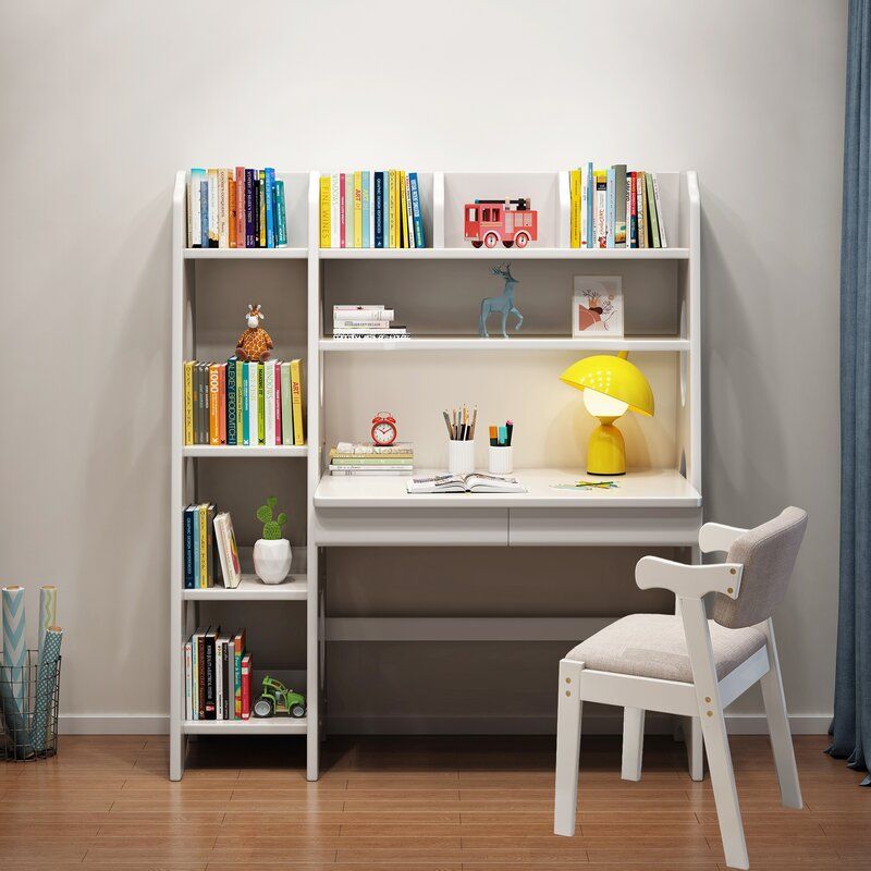 مدل میز تحریر و مطالعه کوچک برای بچه ها - تاشو - کتابخانه دار و مینیمال