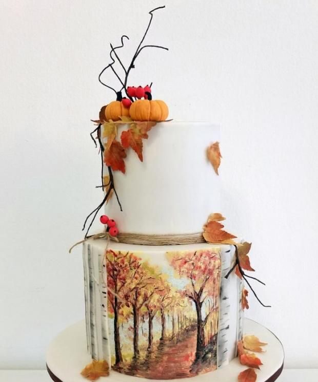 کیک پاییزی مردانه لاکچری