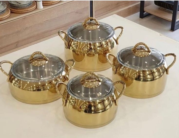 سرویس قابلمه طلایی استیل