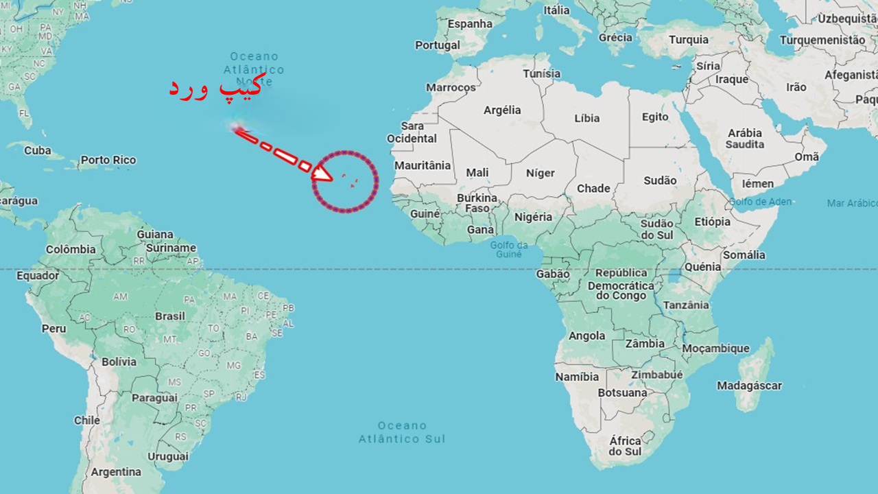 نقشه کشور کیپ ورد