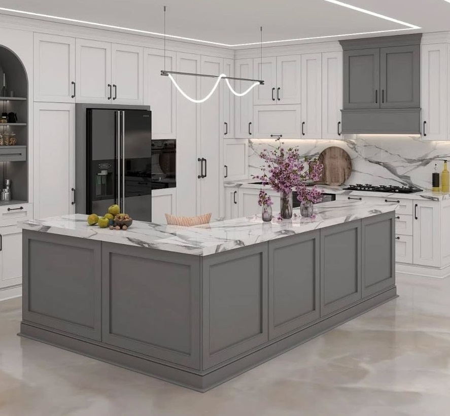 کابینت سفید و رنگی