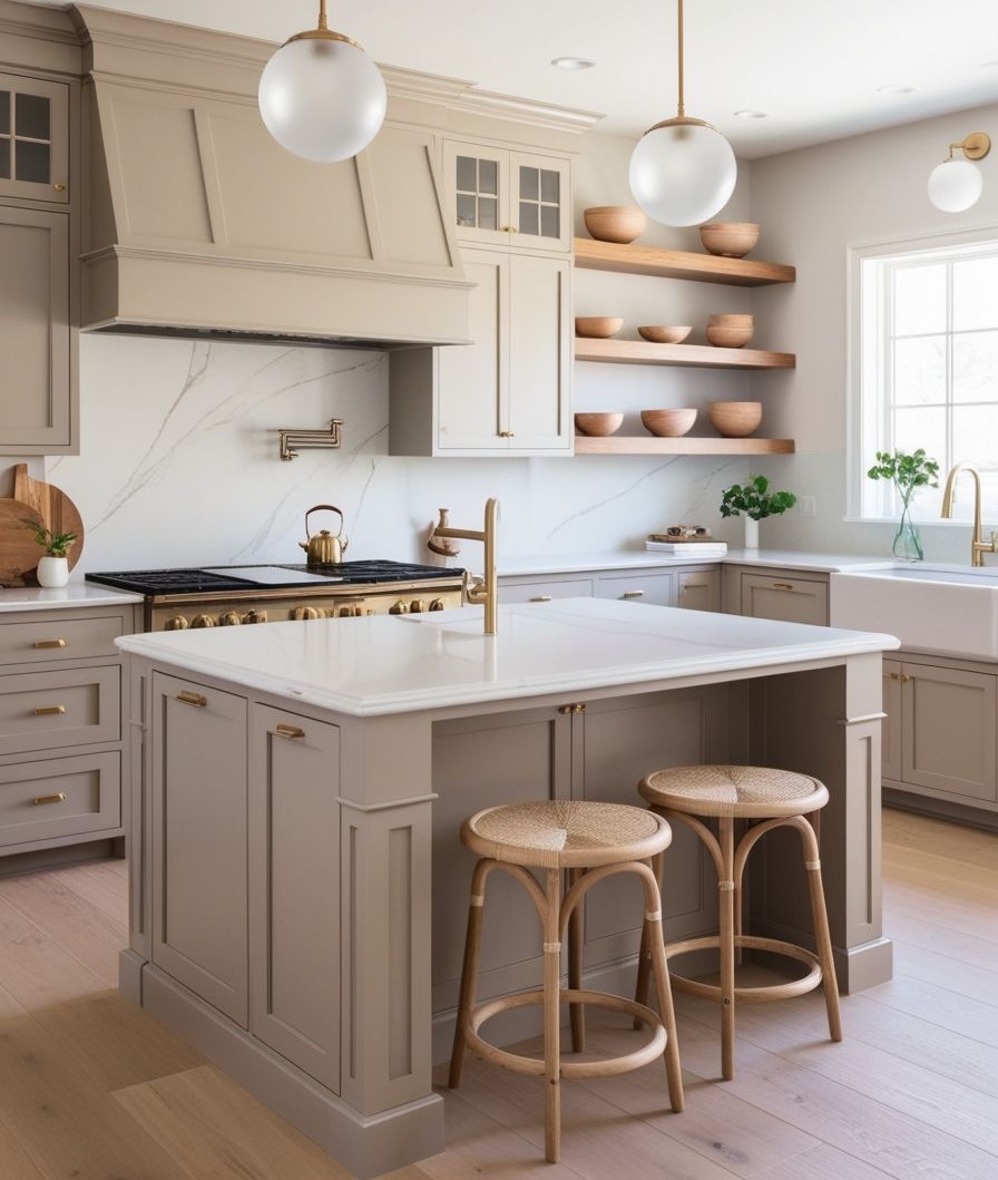 کابینت سفید و رنگی