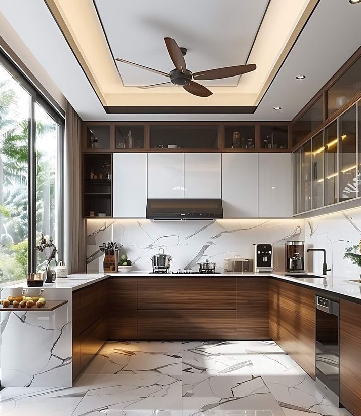 کابینت سفید و رنگی