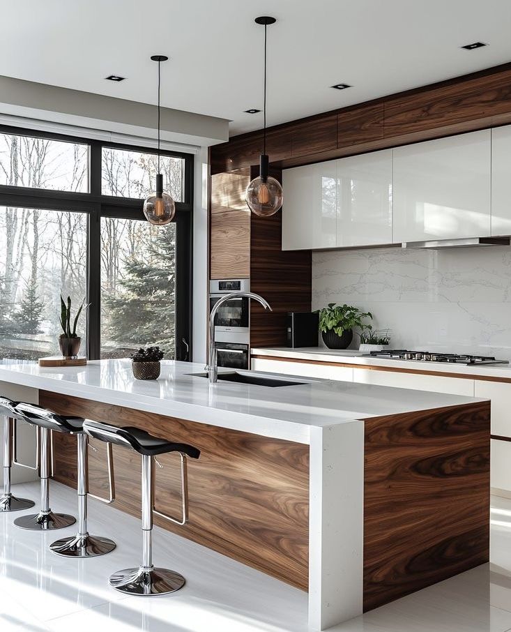 کابینت سفید و رنگی