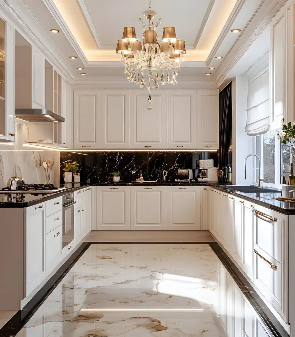 کابینت سفید و رنگی