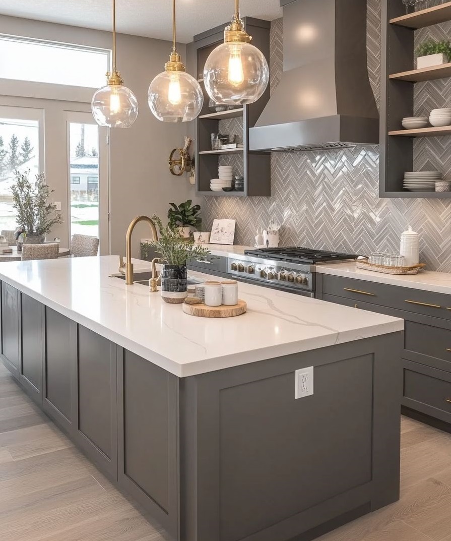 کابینت سفید و رنگی