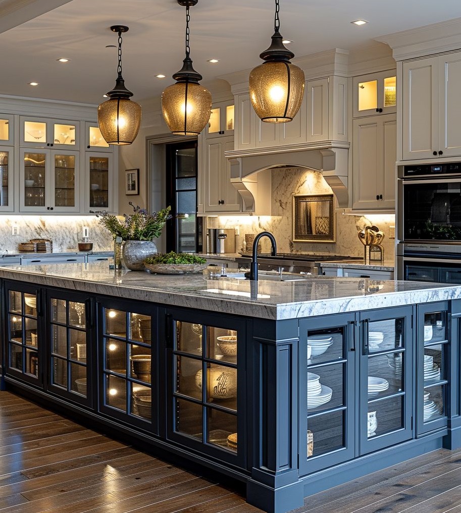 کابینت سفید و رنگی