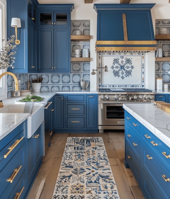 کابینت سفید و رنگی