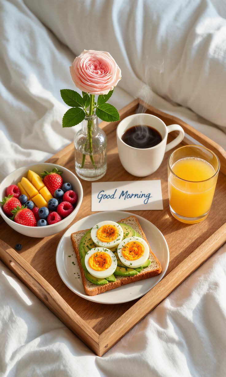 چیدمان و تزیین سینی صبحانه
