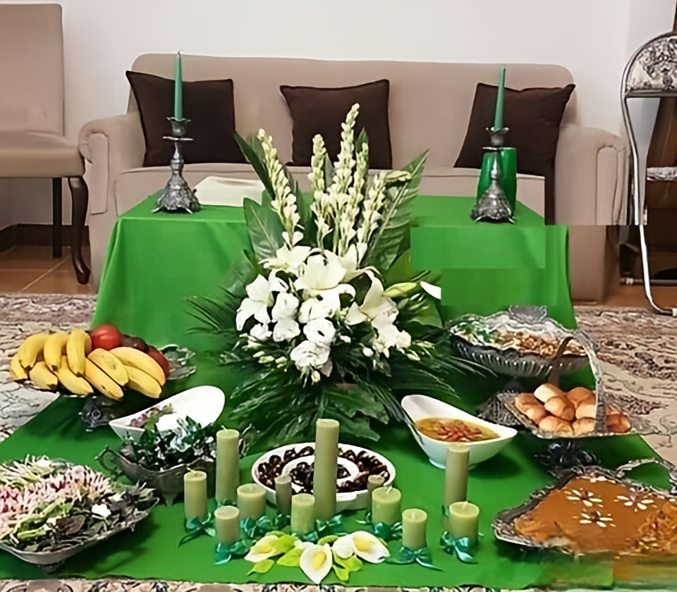 عکس سفره حضرت زهرا