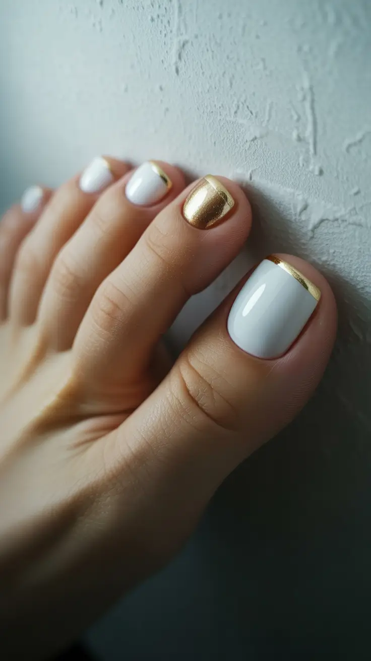 عکس پای لاک زده و مدل ژلیش ناخن پا
