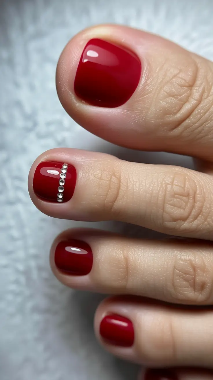 عکس پای لاک زده و مدل ژلیش ناخن پا