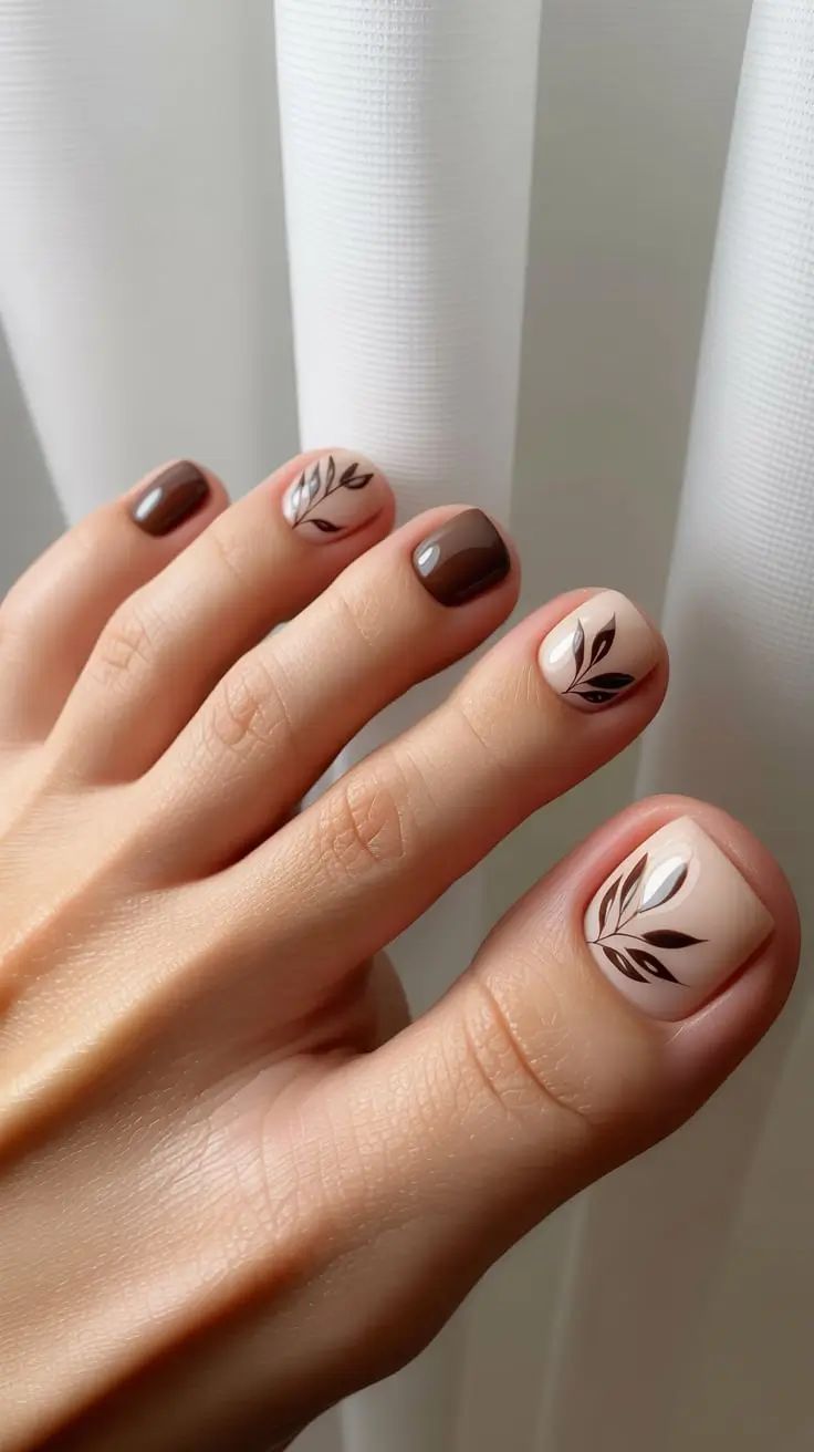 عکس پای لاک زده و مدل ژلیش ناخن پا