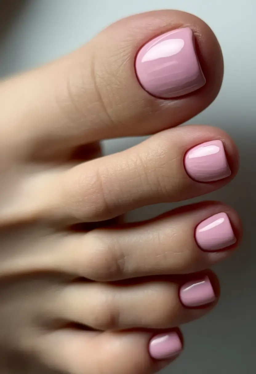 عکس پای لاک زده و مدل ژلیش ناخن پا
