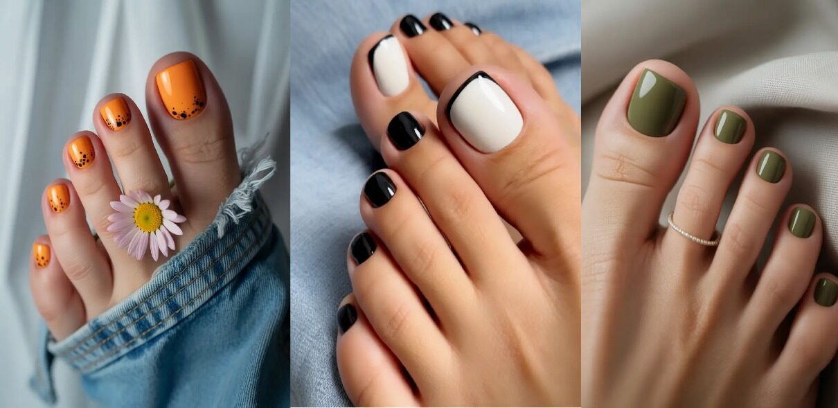 مدل ژلیش پا و عکس ناخن پا