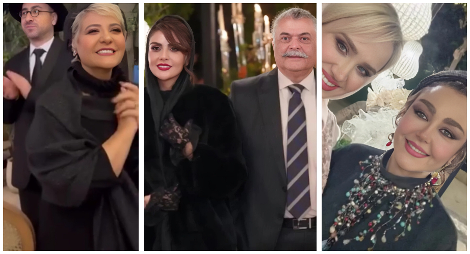 هنرپیشه ها در مراسم ازدواج آرام  جعفری - رابعه اسکویی در عروسی ارام جعفری - زن ارسطو پایتخت در مراسم عروسی جعفری و انصاری