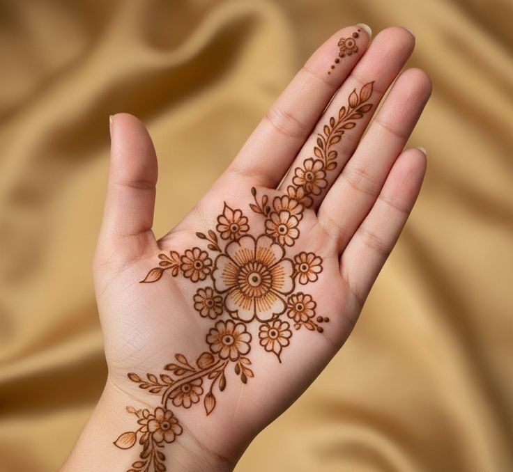 نقش حنا فانتزی روی دست