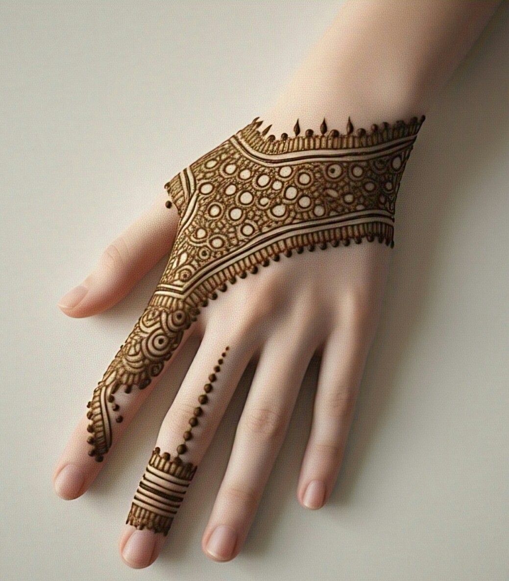 نقش حنا فانتزی روی دست