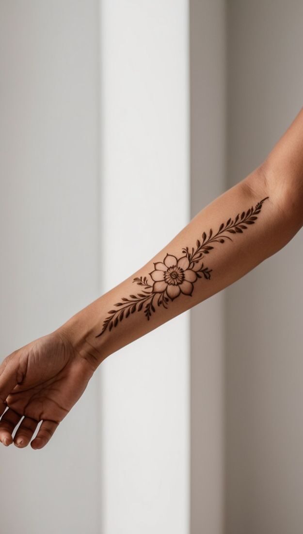 نقش حنا فانتزی روی دست