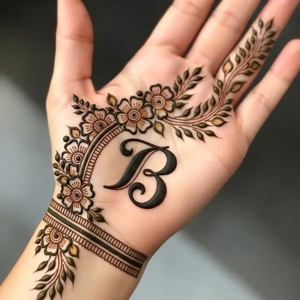 نقش حنا فانتزی روی دست