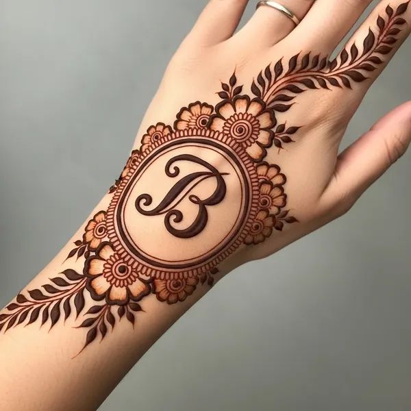 نقش حنا فانتزی روی دست