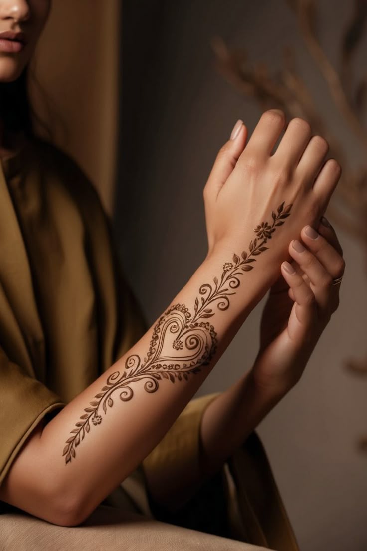 نقش حنا فانتزی روی دست