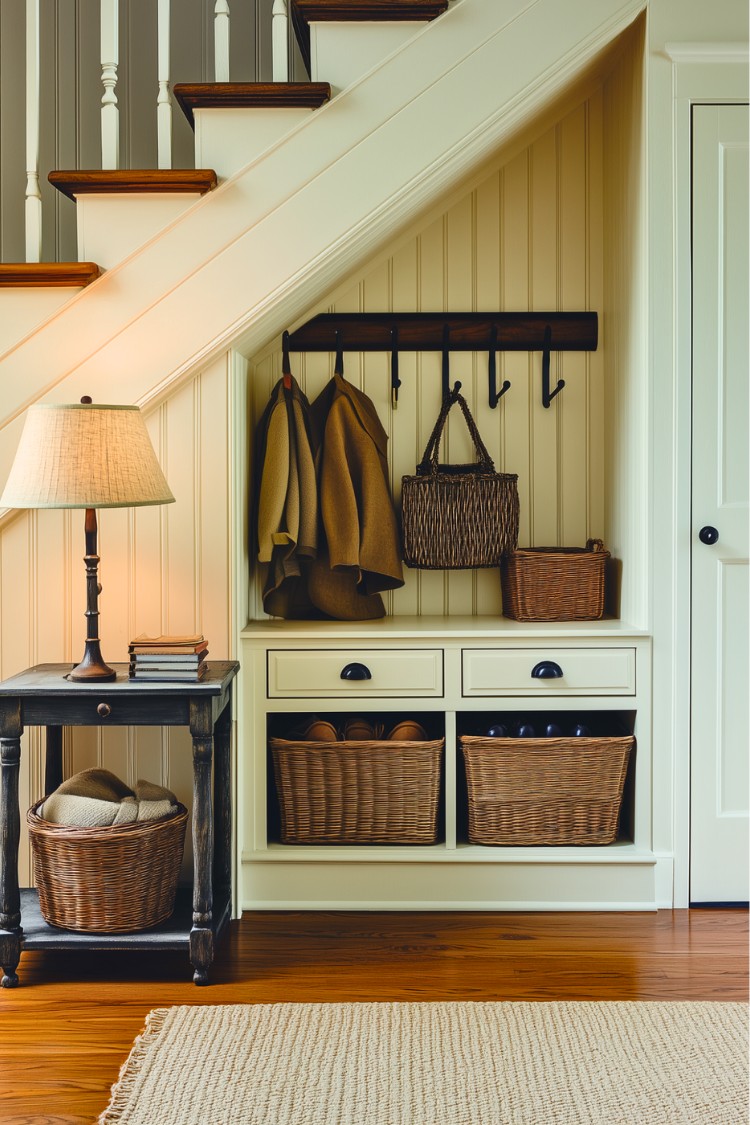 تزیین زیر پله دوبلکس و استفاده از فضای زیر پله