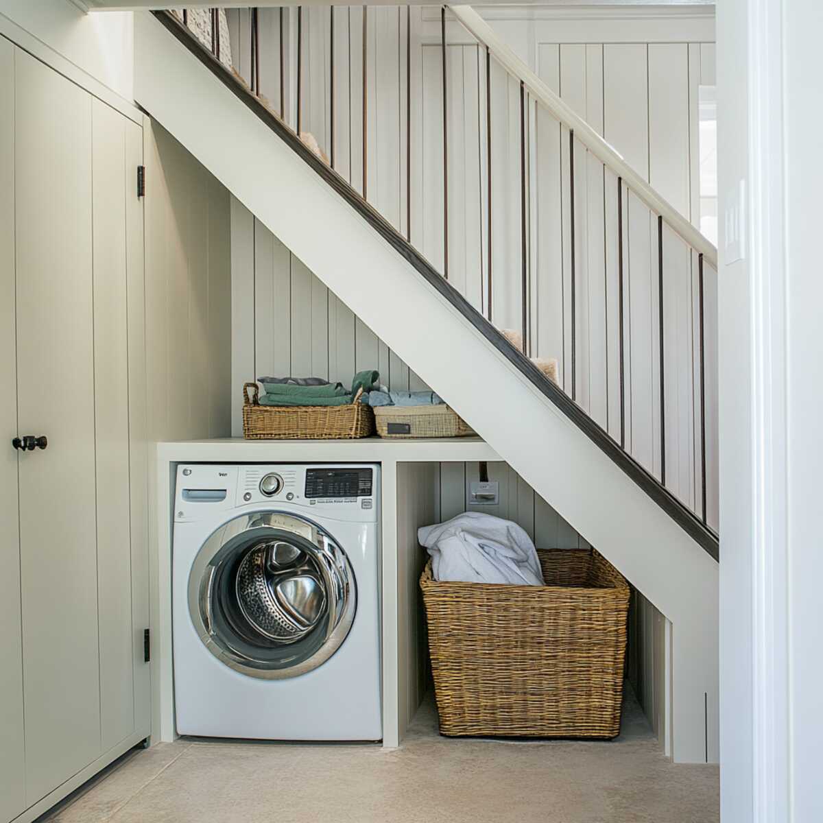 تزیین زیر پله دوبلکس و استفاده از فضای زیر پله