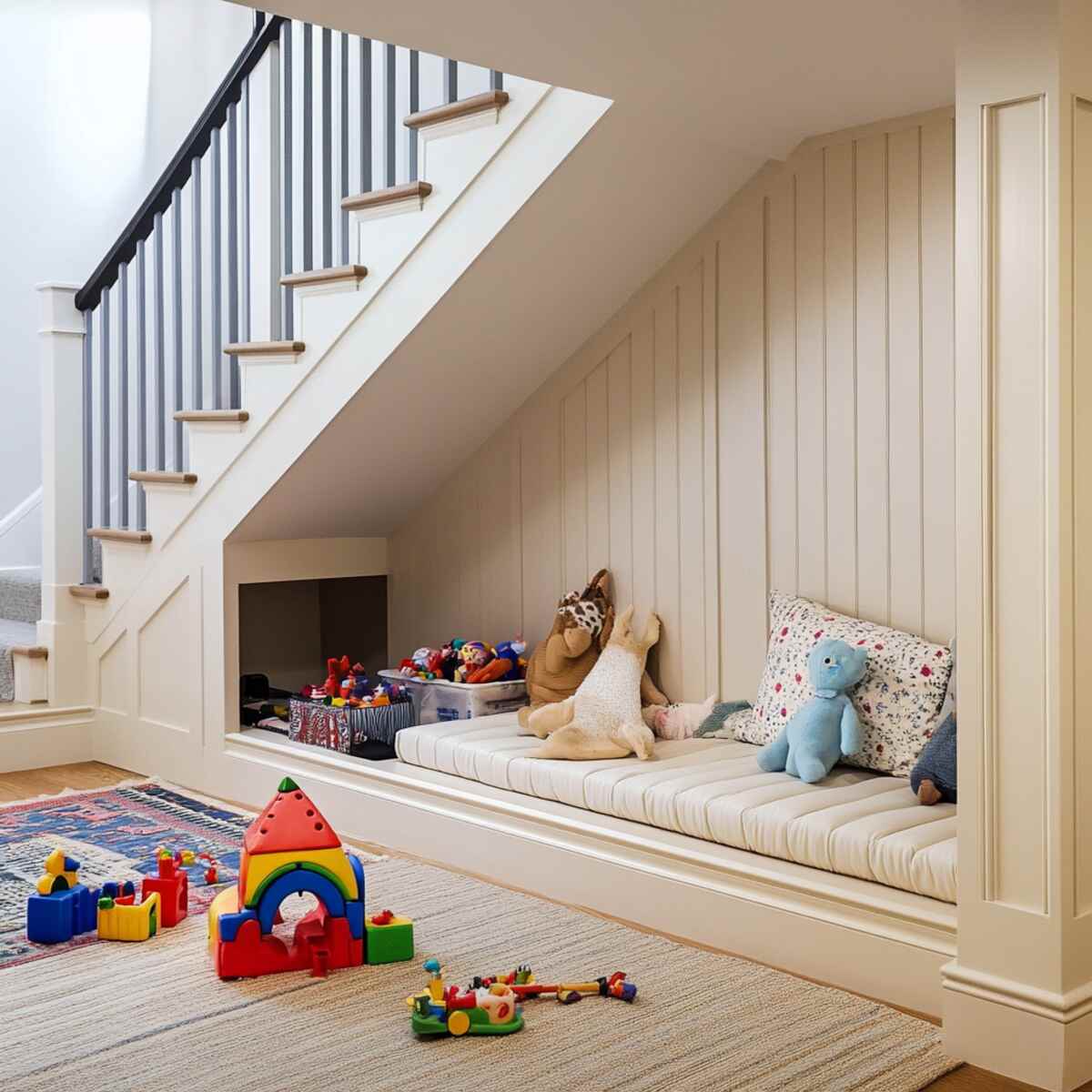 تزیین زیر پله دوبلکس و استفاده از فضای زیر پله