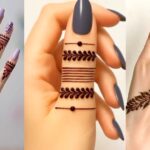 نقش حنا جدید انگشت دست