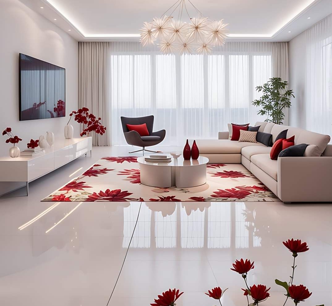 مبل کرم و فرش