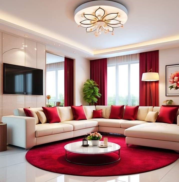 مبل کرم و فرش